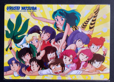 Urusei Yatsura Vintage 1980s Plastic Desk Pad Anime Stationery Rare Japan No.07A