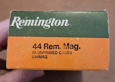 Vintage Remington 44 Rem Mag Empty Ammo Box with Insert U44MAG Center Fire .44