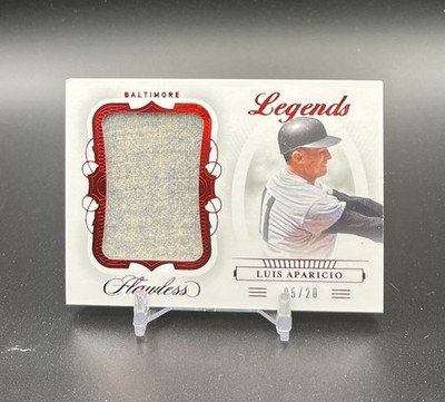 2020 Panini Flawless Baseball Luis Aparicio Legends Jumbo Patch Ruby /20 ORIOLES