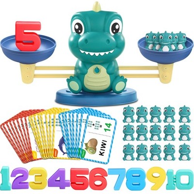 Dinosaur Math Balance Toys - Montessori Toys for 3 Years Old Kids, Learning a...