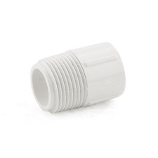 Package: 50 units - 3/4" x 1/2" PVC Sch. 40 MIP x Socket Adapter