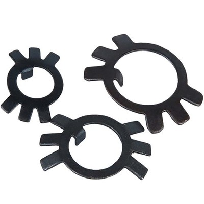 M10/M12 - M60 Sicherungsbleche Scheiben DIN70952 Für Nutmuttern Schwarz Verzinkt