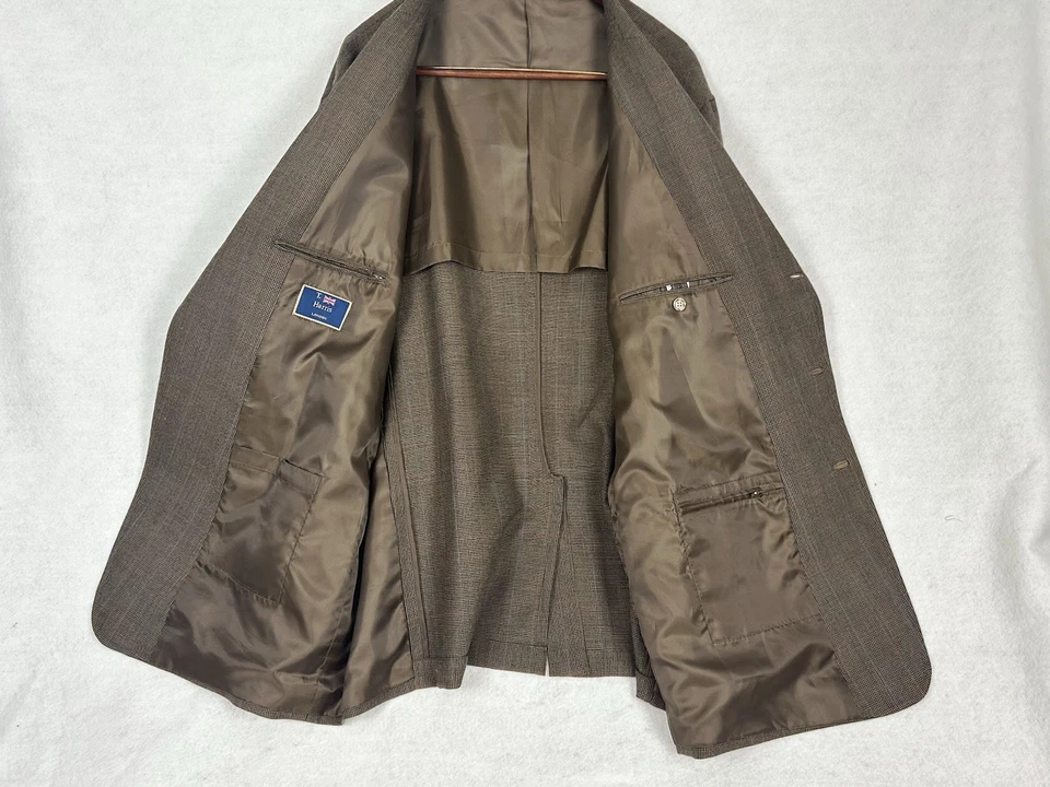 Abrigo Blazer Deportivo T Harris Para Hombres 2XL Marrón Lana Gun Club Chaqueta Caza Foto 3 de 4