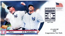 25-270, 2025, Baseball Hall of Fame, Event Cover, Pictorial Postmark, Cooperstow