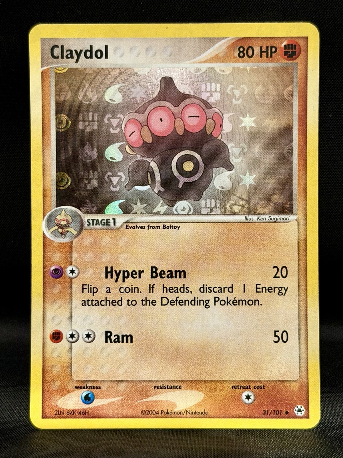 2004 Pokemon Hidden Legends Reverse Holo Foil English NM Card - Claydol #31/101