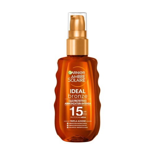 Olio Protettivo Abbronzante Spray Protezione Media SPF 15 Abbronzatura Dorata e - Foto 2 di 24