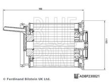 Blueprint ADBP230021 Fuel Filter Insert Fits Audi A6 Q7 Q8 Bentley Bentayga