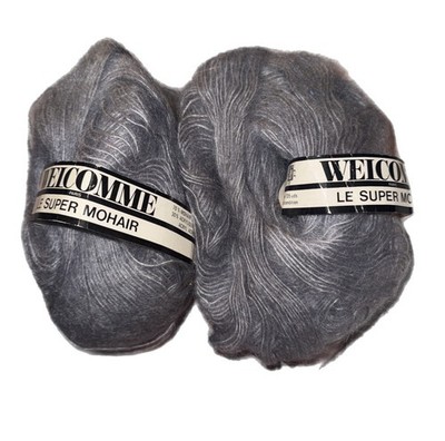 Lot Of 4 WELCOMME LE SUPER  MOHAIR  Soft Grey 