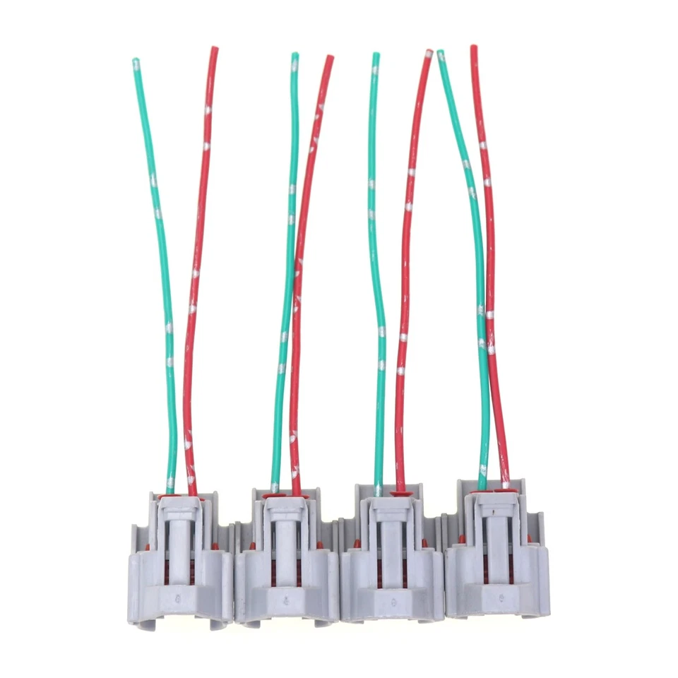 4X conector injetor de combustível fêmea plugue elétrico rabo de porco para Ford Toyota Mazda - Imagem 3 de 4