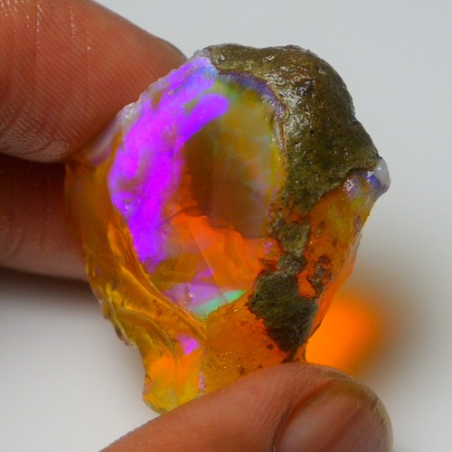 Stunning Ethiopian Opal Rough 40.00 Cts, Large Oil Opal Specimen Natural Opal - Picture 9 of 11