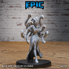 Medusa A  Epic Miniatures  RPG D D Wargaming 3d Printed Miniature