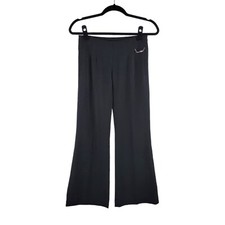 Patrizia Pepe Black Flare Chino Pants Trousers Girls Size XL / Women's 26" Waist