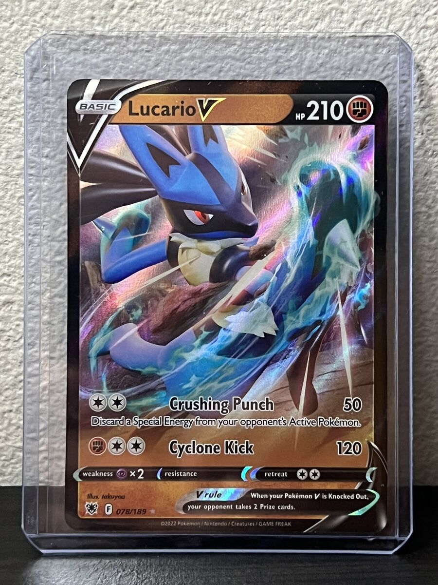 Pokemon card Lucario V Ultra Rare 78/189 Astral Radiance (Portuguese)