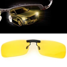 UV400 Lens Night Vision Anti Glare Polarized Clip On Driving Glasses Sunglasses