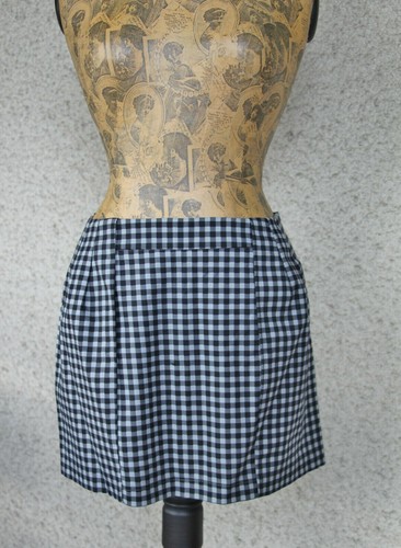 Jupe Courte En Lin Gris évasée - Marque LA FEE MARABOUTEE Taille 40/42 - Occasion Très Bon état