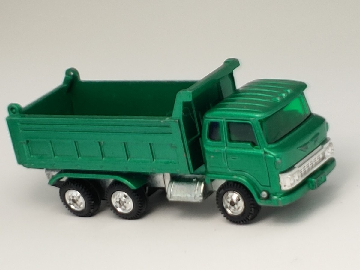 トミカ Hino Dump Car 1/102 日本製　黒箱 Vintage Tomy Tomica #52 Green Hino Dump Truck Diecast 1/102
