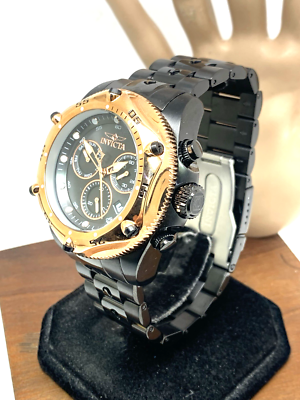 Invicta Men's Watch 31613 Pro Diver Quartz Black Steel Rose Gold