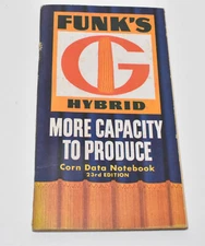 Vintage 1961 Funks G Hybrid Seed Corn Advertising Data Notebook 23rd Edition