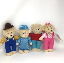 Berenstain Bears Plush Dolls Mama Papa Sister Brother Set PBS Kids Show Books 8"