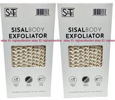 2x S T.inc Dual Textured Exfoliating Back Scrubber Shower, Body Exfoliator NEW