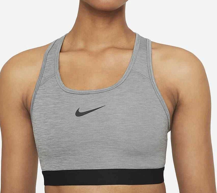 Gray nike sports best sale bra