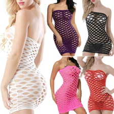 Sexy Adult Womens Lingerie Sleepwear Fishnet Body Stockings Bodysuit Babydoll