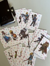 Tarjetas de juego de computadora oficiales NS 22 Zelda en cuero con soporte encuadernado billetera
