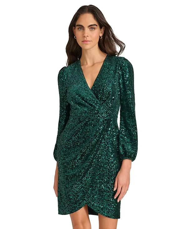 green calvin klein dress Gauze Midi with Pleated Tiers Meadow 4 at Amazon Women's Clothing store Calvin Klein Calvin Klein Textured Polka Dot