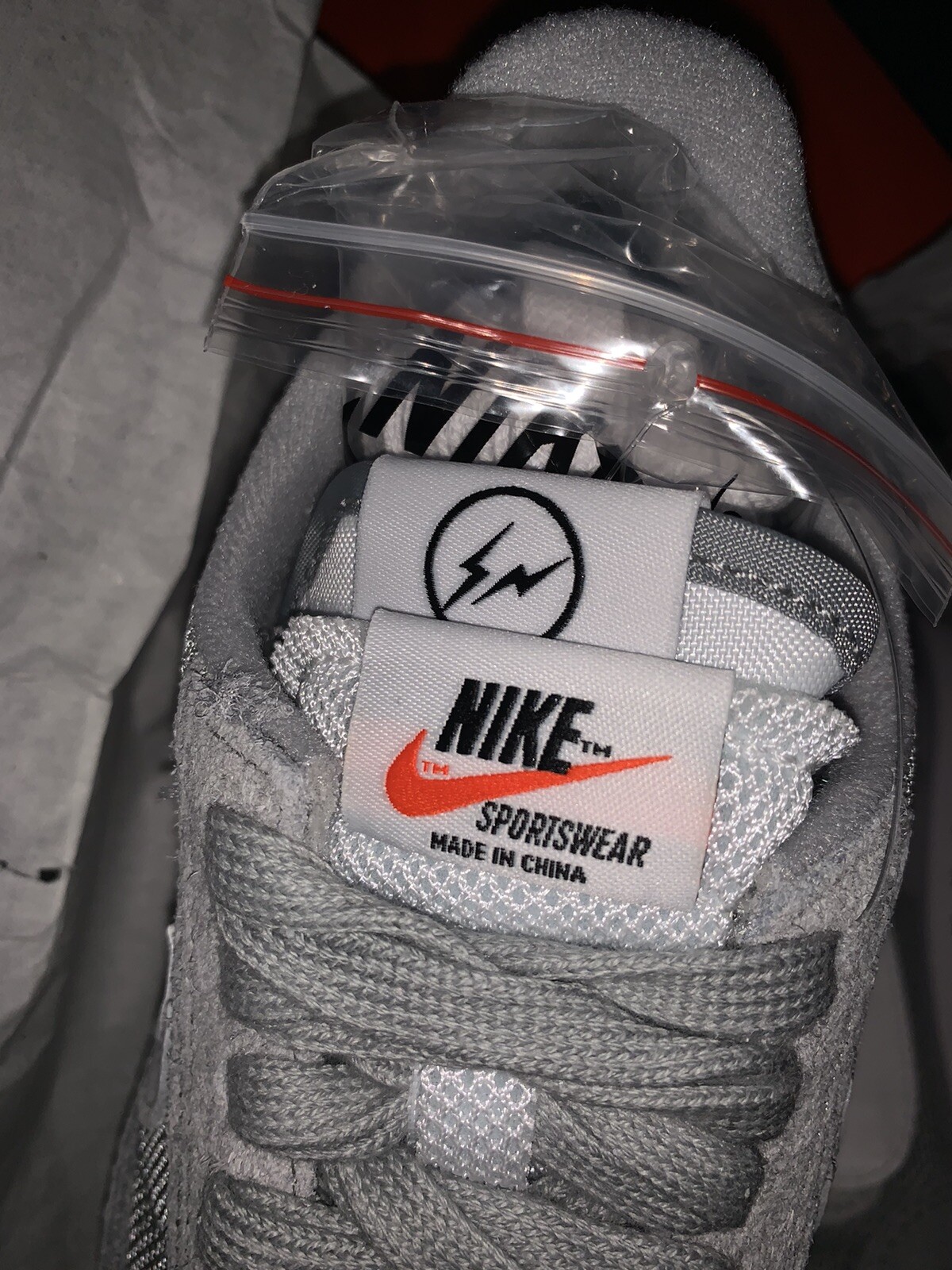 SACAI X NIKE Nike LD Waffle X Sacai X frammento grigio chiaro fumo UK 4