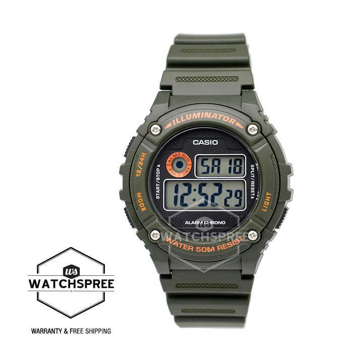 Casio Standard Digital Watch W216H-3B | eBay