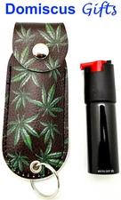 NEW! SNAKE EYE Tactical Pepper Spray Self Defense Mace Keyring CANNABIS Case