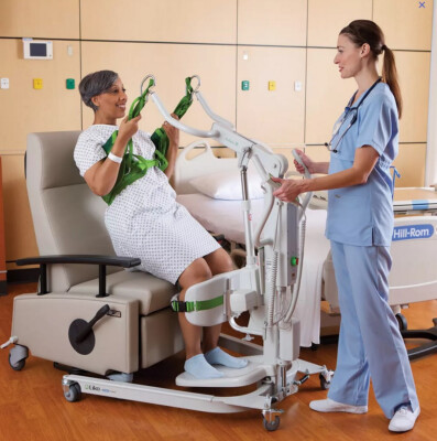 HILL-ROM LIKO SABINA II SIT-TO-STAND POWER PATIENT LIFT W/ CHARGER BATTERY SLING