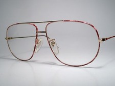 NOS True Vintage Ladies "TURA Proto "Metal Sun/ Eyeglasses Frame Fuschia 57-13 L