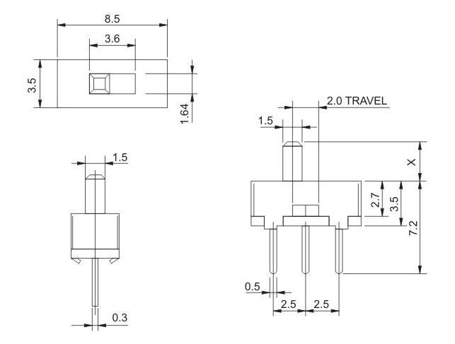 Spdt Push Button Switch Industrial Rotary Switches With 3 Positions ...