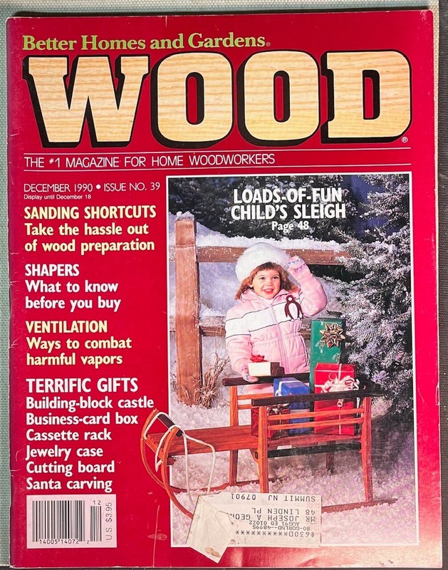 Vintage Wood Magazine : December 1990 : Issue # 39