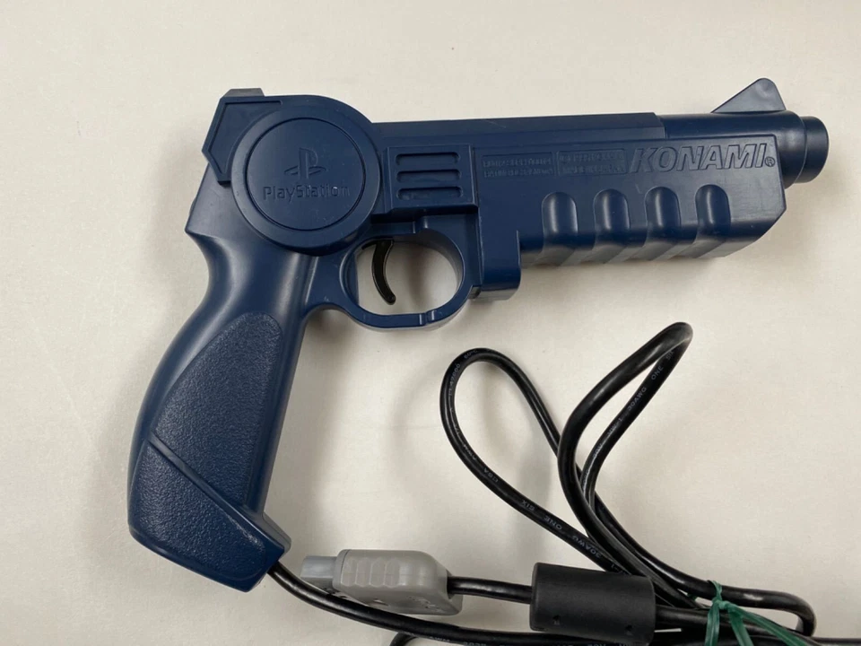 KONAMI Hyper Blaster Light Gun Controller Game PlayStation PS1 PS2 tested - Image 2 of 2