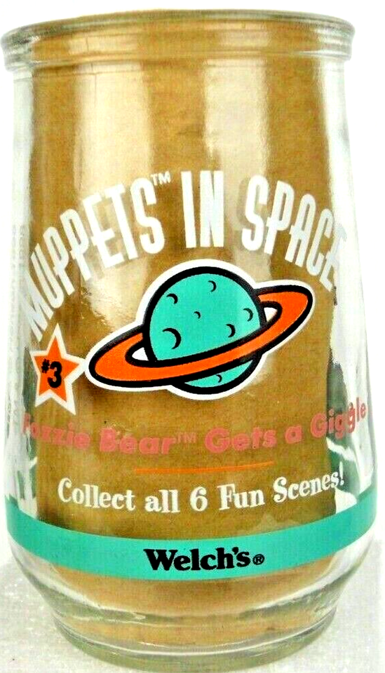 Muppets In Space Fozzie Bear Welch's 1998 Jim Henson's Collectors Glass