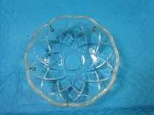 Vintage European Design Clear Glass 5 Holes 4" Bobeche Chandelier,Sconce part#13