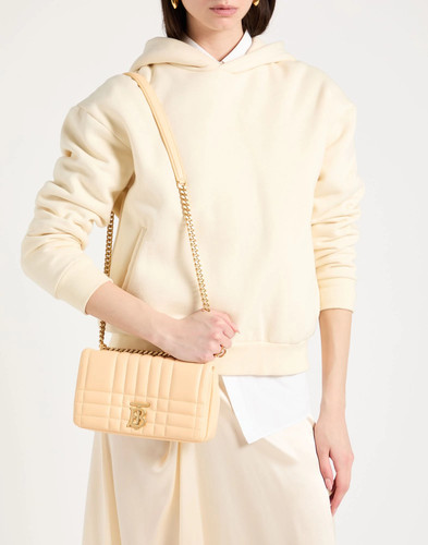 Burberry - Women - Leather Flap bag - Apricot