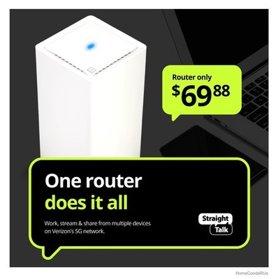 Home Internet Router 5G LTE Wi-Fi Up To 128 Devices Unlimited Data No Contract