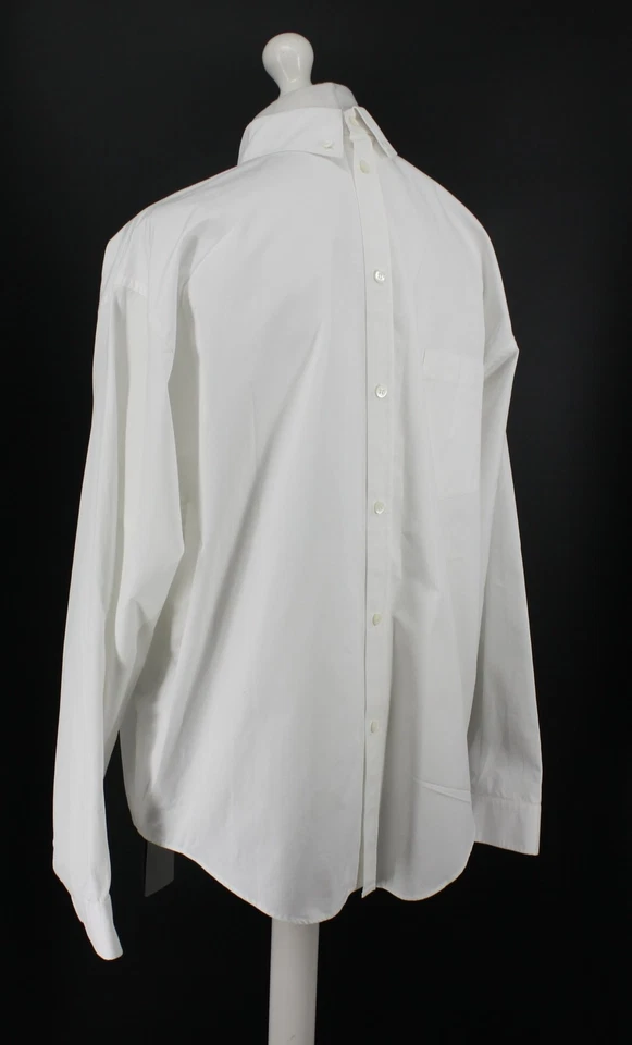CAMISA BALENCIAGA HOMBRE DOBLE CARA BOTÓN TALLA 38/15" CUELLO BLANCO PRECIO DE VENTA SUGERIDO POR EL FABRICANTE £ IB Foto 4 de 4