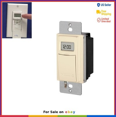 7 Day Programmable In Wall Digital Timer Switch Astronomic Heavy Duty Light