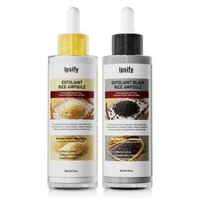 Peel Shot Glow Rice Ampoule Duo, Black and White Rice Exfoliant 160ml