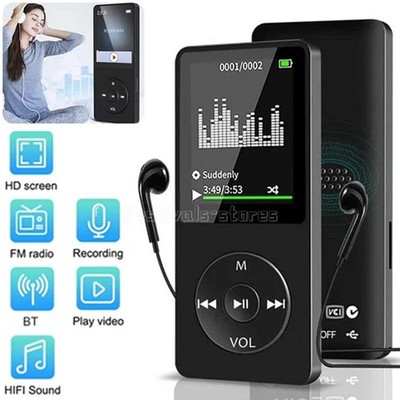 Bluetooth MP4/MP3 Lossless Music Player FM Radio Recorder Sports Support 128GB