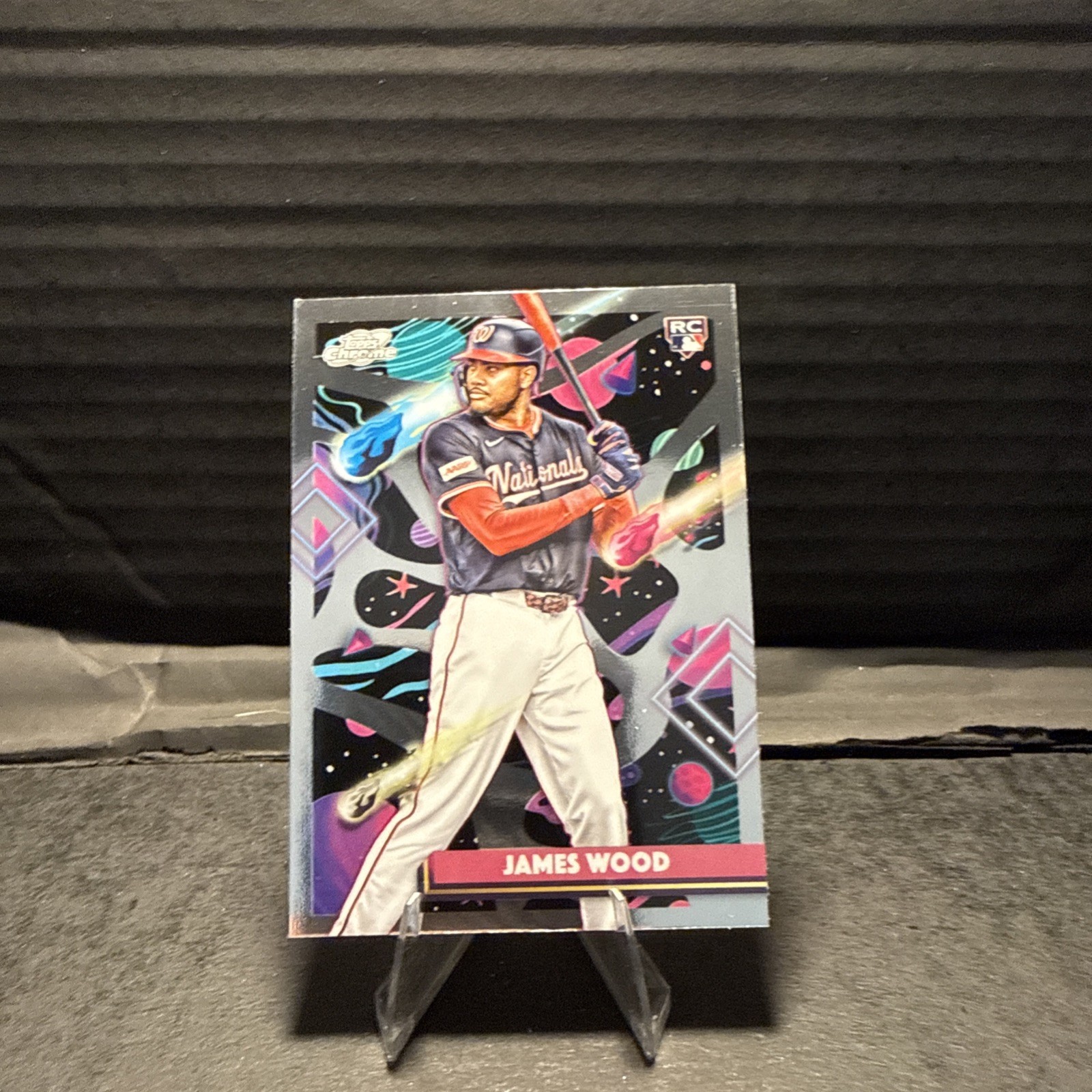2025 Topps Chrome Cosmic - James Wood #1 Rookie Washington Nationals (Base)