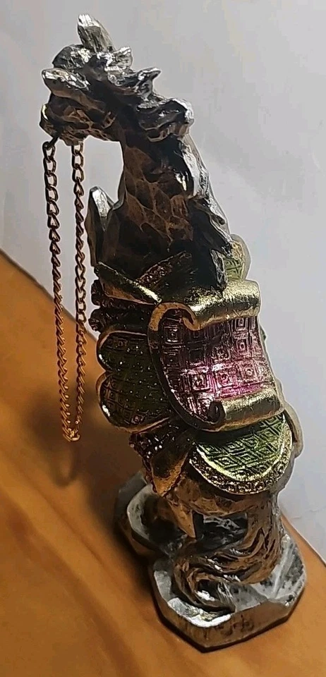 Estatua de caballo de resina plateada y dorada decoración del hogar estatua decorativa de caballo  Foto 3 de 4