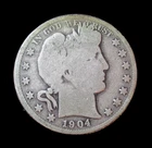 1904 O Barber Half Dollar Silver Coin