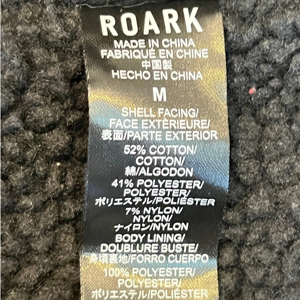 Chaqueta a Presión Roark Para Hombre M Hébridas Doradas Forrada por Sherpa Manga Larga Resistente Exterior Foto 4 de 4