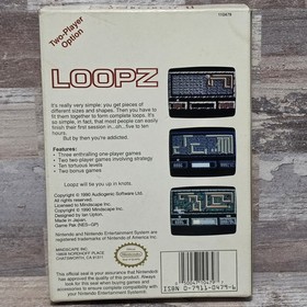 Loopz (Nintendo NES) Complete in Box CIB Authentic Tested 
