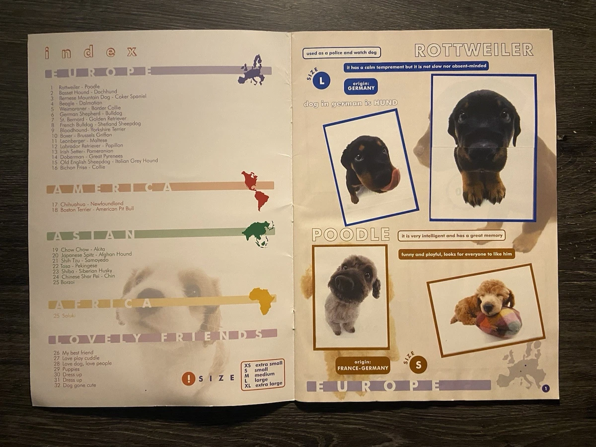 The Dog Artist Collection Sticker Book 2005 100% Completed